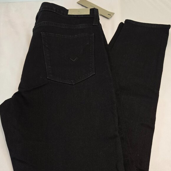 HUDSON Nico Mid-Rise Super Skinny Jean Sz 31 Black - Picture 5 of 14